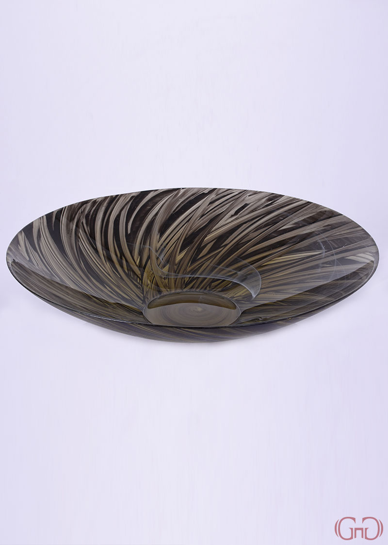 Centerpiece EVEREST 42 CM with Leaves Decoration & White centerpiece-everest-42CM-leaves-decoration-white