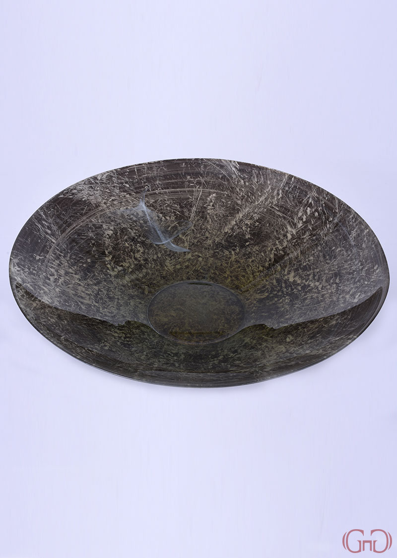 Centerpiece EVEREST 42 CM with Leaves Decoration & White centerpiece-everest-42CM-leaves-decoration-white