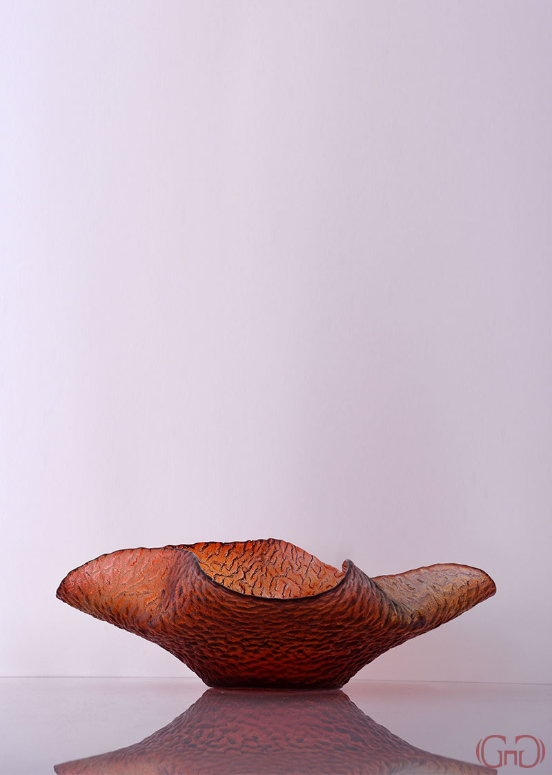 Centerpiece ROCCIA Clover Bowl 40 CM with Orange Decoration centerpiece-roccia-clover-bowl-40CM-orange-decoration