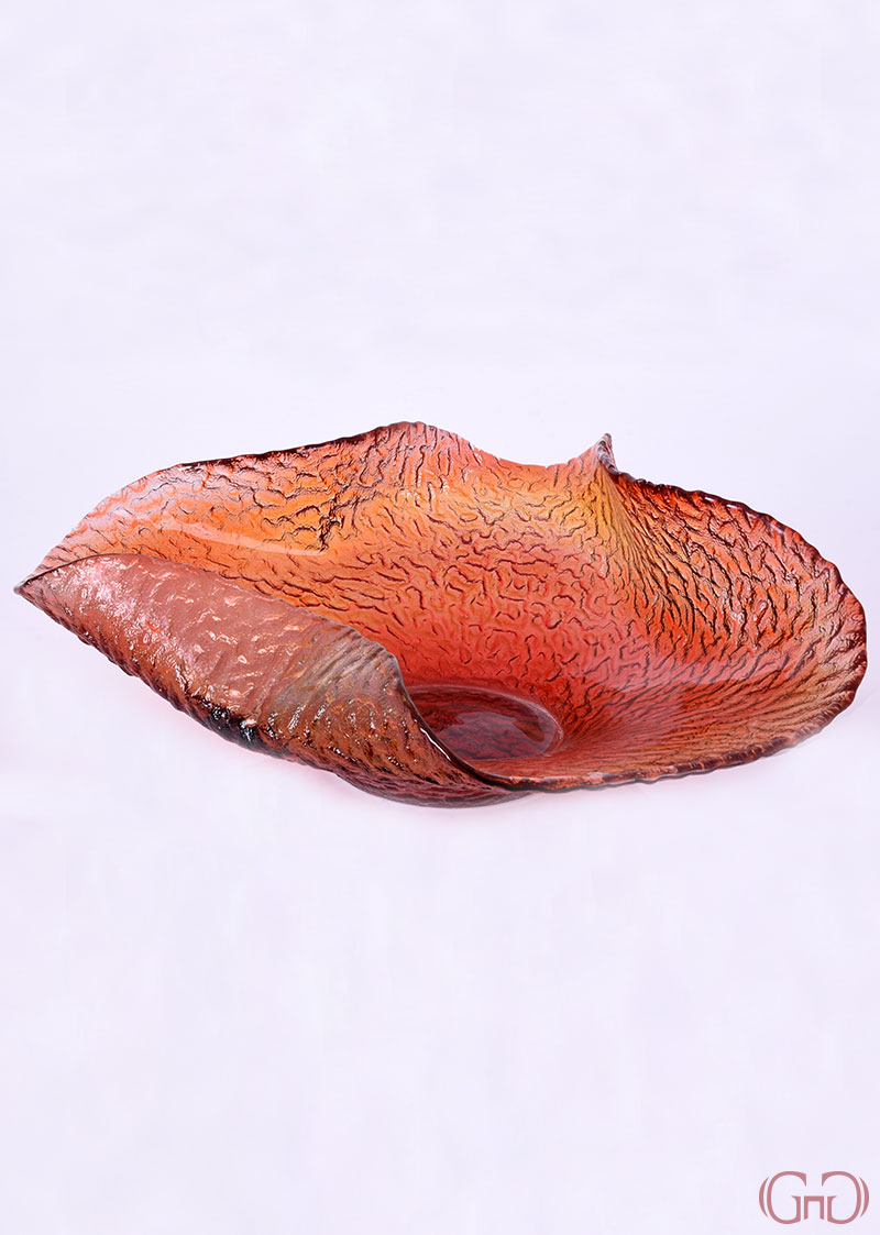 Centerpiece ROCCIA Clover Bowl 40 CM with Orange Decoration centerpiece-roccia-clover-bowl-40CM-orange-decoration