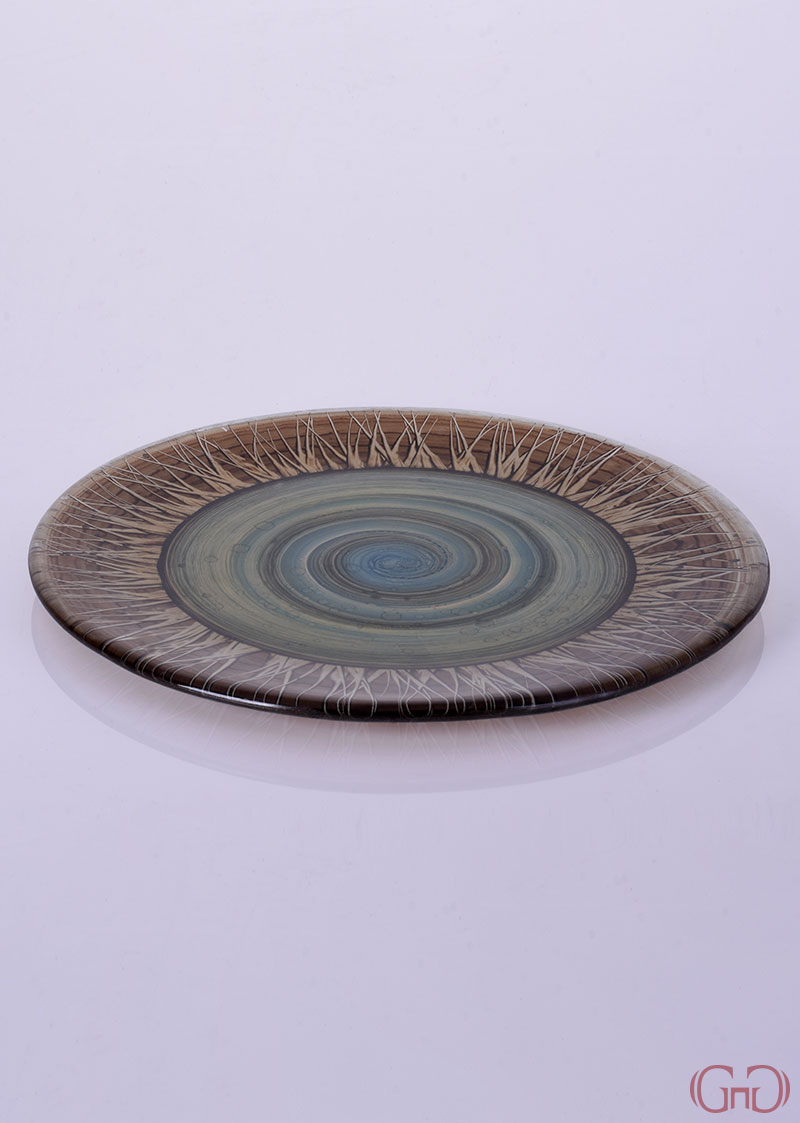 Plate Smooth 32 CM with Eye Decoration plate-smooth-32CM-eye-decoration