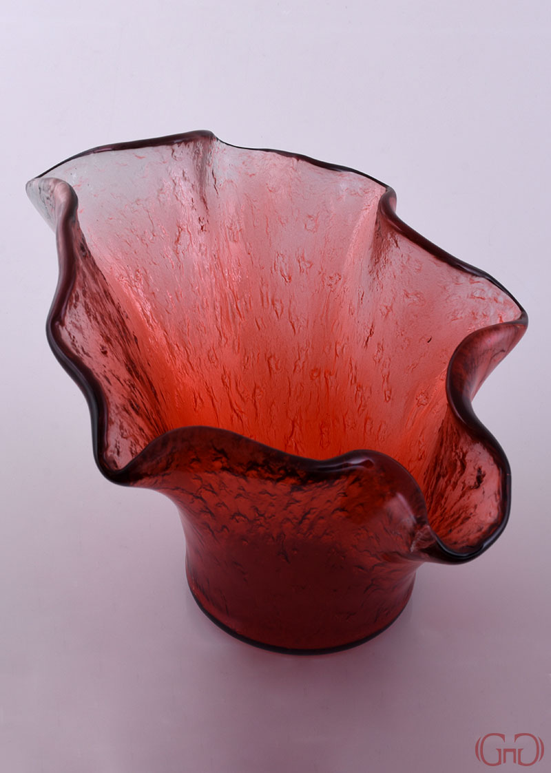 Vase ROCCIA 25 CM with Red Decoration vase-roccia-25CM-red-decoration