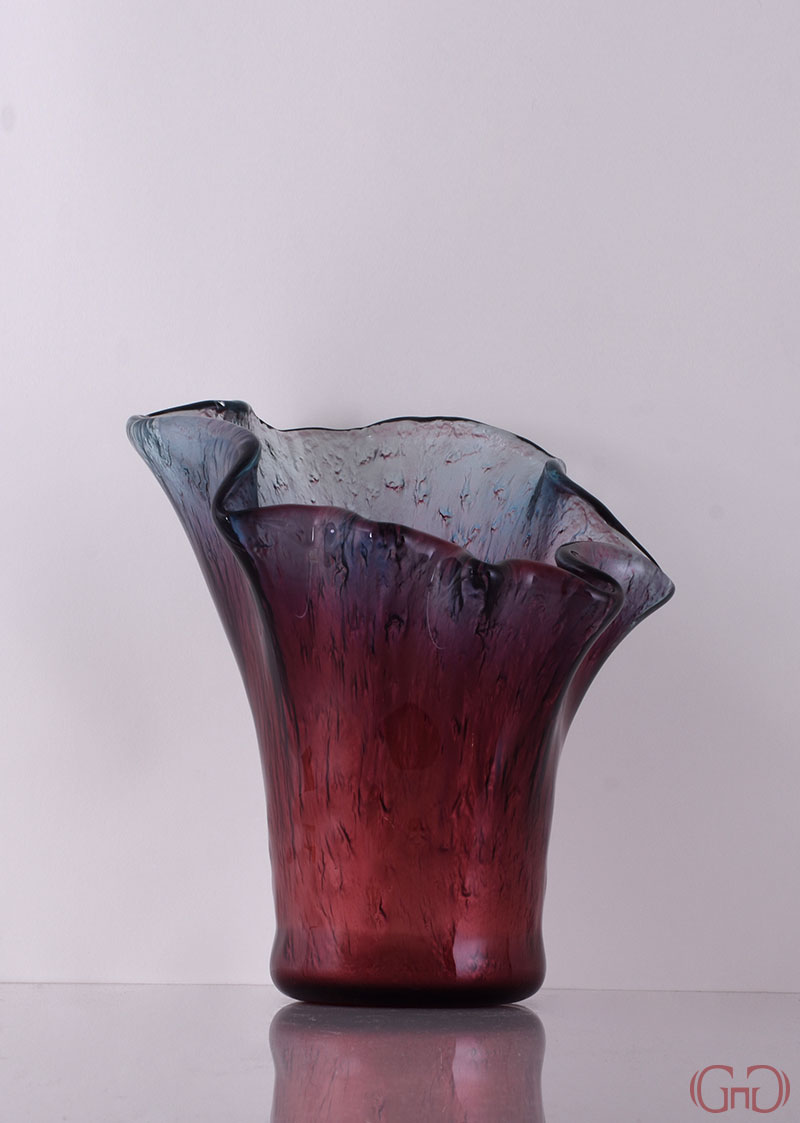 Vase ROCCIA 30 CM with Red Blue Decoration vase-roccia-30CM-red-blue-decoration