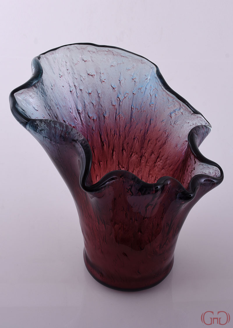 Vase ROCCIA 30 CM with Red Blue Decoration vase-roccia-30CM-red-blue-decoration
