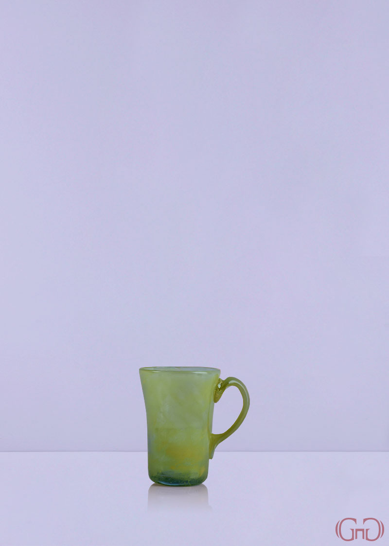 Mug Conic with Handle 12 CM Yellow mug-conic-handle-12CM-fire-yellow