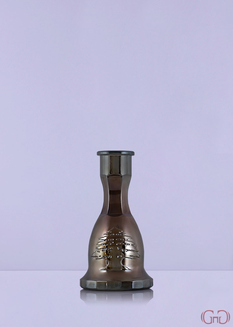 Nargile 2 Cedars Round 22 CM Smoke nargile-2-cedars-round-22CM-smoke