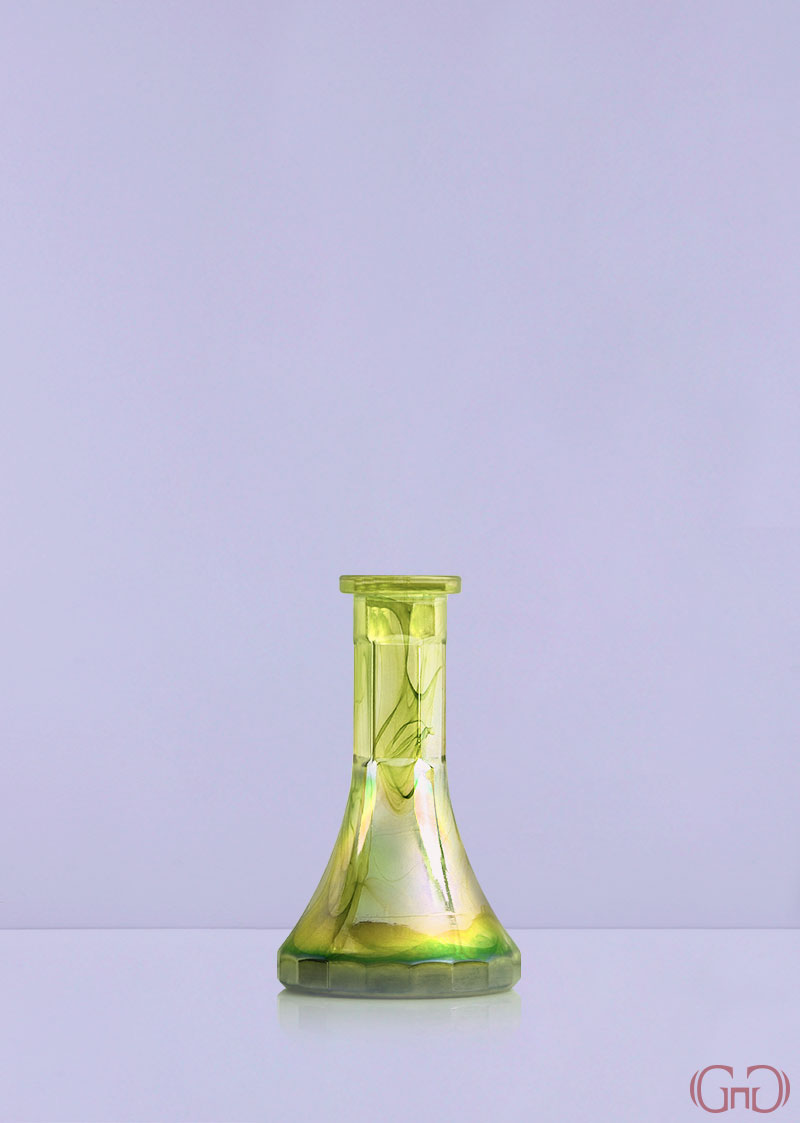 Nargile Blank Pyramid 21 CM Swirls Iris nargile-blank-pyramid-21CM-swirls-iris